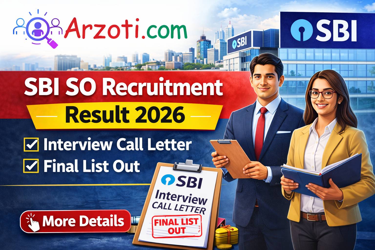 SBI SO Recruitment Result 2026: Interview Call Letter & Final List Out
