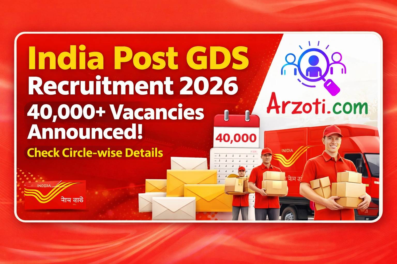 India Post GDS Recruitment 2026: 40,000+ Vacancies Announced, Check Circle-wise Details