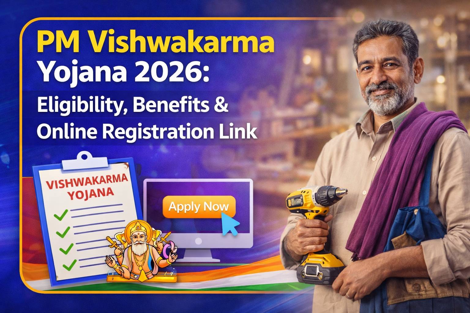 PM Vishwakarma Yojana 2026: Eligibility, Benefits & Online Registration Link